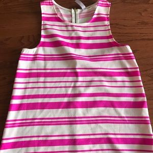 Hot pink stripe tank